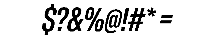 CrystalVAR ExtraCondensedMediumItalic Instance Font OTHER CHARS