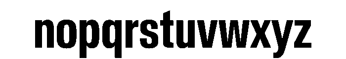 CrystalVAR ExtraCondensedSemiBold Instance Font LOWERCASE