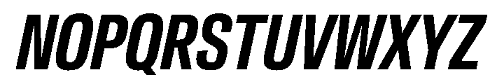 CrystalVAR ExtraCondensedSemiBoldItalic Instance C40a2619 Font UPPERCASE