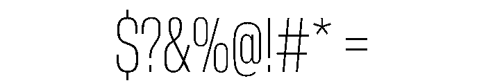 CrystalVAR ExtraCondensedThin Instance Font OTHER CHARS