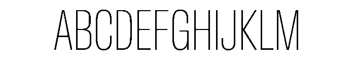 CrystalVAR ExtraCondensedThin Instance Font UPPERCASE
