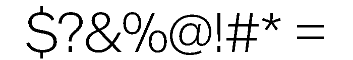 CrystalVAR ExtraLight Instance Font OTHER CHARS