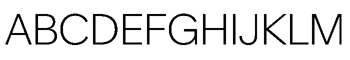 CrystalVAR ExtraLight Instance Font UPPERCASE