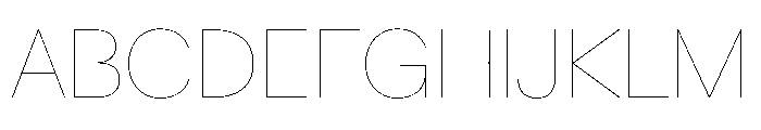 CrystalVAR Hairline Instance Font UPPERCASE