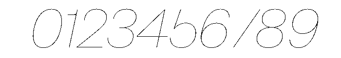 CrystalVAR HairlineItalic Instance Font OTHER CHARS