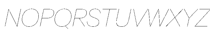CrystalVAR HairlineItalic Instance Font UPPERCASE