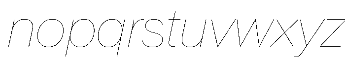 CrystalVAR HairlineItalic Instance Font LOWERCASE