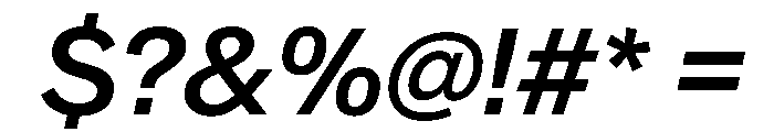CrystalVAR MediumItalic Instance Font OTHER CHARS