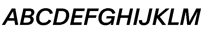 CrystalVAR MediumItalic Instance Font UPPERCASE