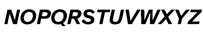 CrystalVAR SemiBoldItalic Instance Font UPPERCASE