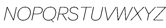 CrystalVAR ThinItalic Instance 9a6990be Font UPPERCASE