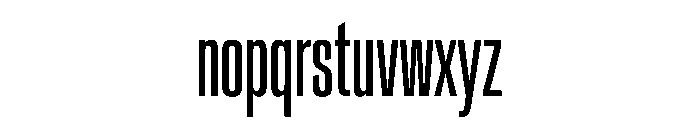 CrystalVAR UltraCondensed Instance Font LOWERCASE