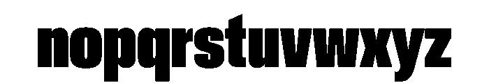 CrystalVAR UltraCondensedBlack Instance Font LOWERCASE