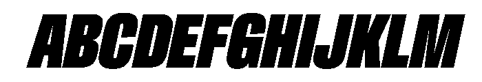 CrystalVAR UltraCondensedBlackItalic Instance 9c2370d1 Font UPPERCASE