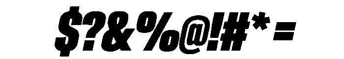 CrystalVAR UltraCondensedBlackItalic Instance Font OTHER CHARS