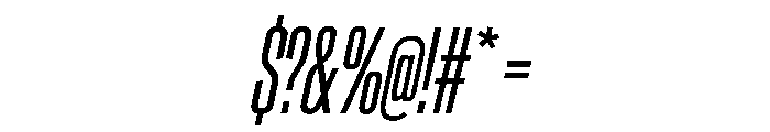 CrystalVAR UltraCondensedBookItalic Instance Font OTHER CHARS