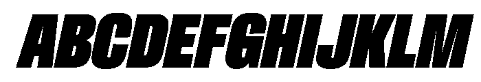 CrystalVAR UltraCondensedExtraBlackItalic Instance Font UPPERCASE