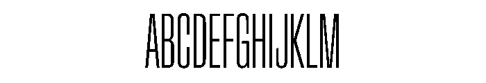 CrystalVAR UltraCondensedExtraLight Instance Font UPPERCASE