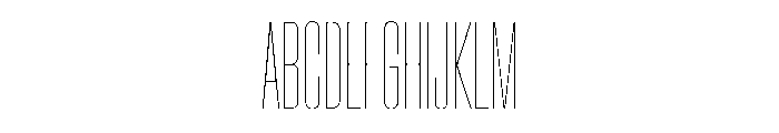 CrystalVAR UltraCondensedHairline Instance D6c98371 Font UPPERCASE