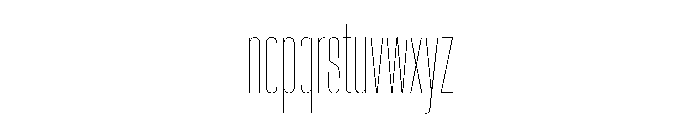 CrystalVAR UltraCondensedHairline Instance D6c98371 Font LOWERCASE