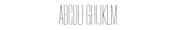 CrystalVAR UltraCondensedHairline Instance Font UPPERCASE