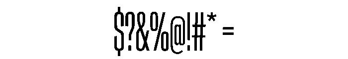 CrystalVAR UltraCondensedLight Instance Font OTHER CHARS