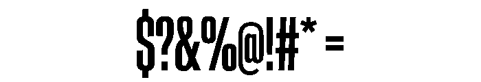 CrystalVAR UltraCondensedMedium Instance Font OTHER CHARS