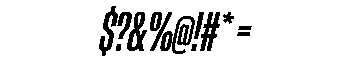 CrystalVAR UltraCondensedMediumItalic Instance Font OTHER CHARS