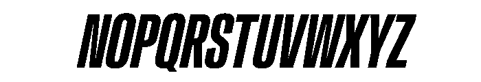 CrystalVAR UltraCondensedSemiBoldItalic Instance 004526ae Font UPPERCASE