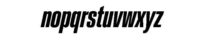 CrystalVAR UltraCondensedSemiBoldItalic Instance 004526ae Font LOWERCASE