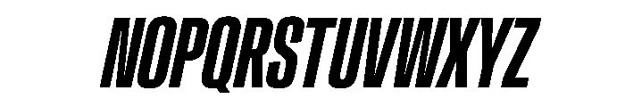 CrystalVAR UltraCondensedSemiBoldItalic Instance Font UPPERCASE