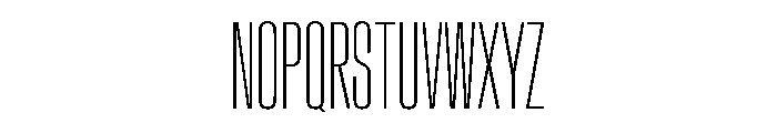 CrystalVAR UltraCondensedThin Instance Font UPPERCASE