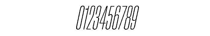 CrystalVAR UltraCondensedThinItalic Instance Font OTHER CHARS