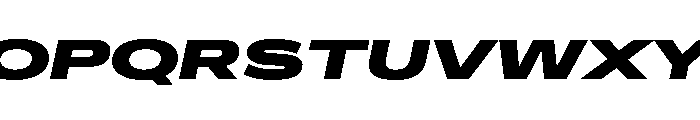 CrystalVAR UltraExpandedBlackItalic Instance Font UPPERCASE