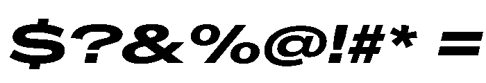 CrystalVAR UltraExpandedBoldItalic Instance Font OTHER CHARS