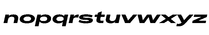 CrystalVAR UltraExpandedBoldItalic Instance Font LOWERCASE