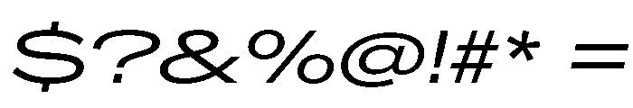 CrystalVAR UltraExpandedBookItalic Instance Font OTHER CHARS