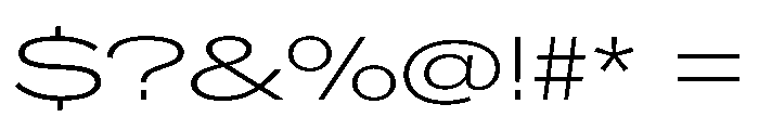 CrystalVAR UltraExpandedExtraLight Instance Font OTHER CHARS