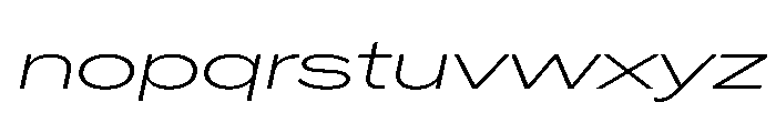 CrystalVAR UltraExpandedExtraLightItalic Instance Font LOWERCASE