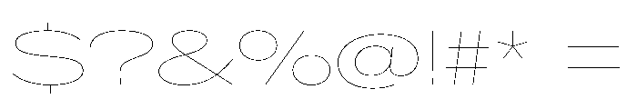 CrystalVAR UltraExpandedHairline Instance Font OTHER CHARS