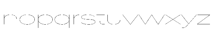 CrystalVAR UltraExpandedHairline Instance Font LOWERCASE