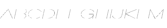CrystalVAR UltraExpandedHairlineItalic Instance 3a5b355a Font UPPERCASE