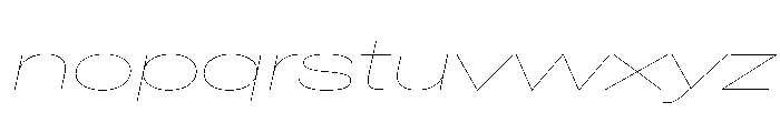 CrystalVAR UltraExpandedHairlineItalic Instance 3a5b355a Font LOWERCASE