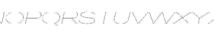 CrystalVAR UltraExpandedHairlineItalic Instance Font UPPERCASE