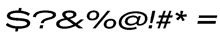 CrystalVAR UltraExpandedItalic Instance Font OTHER CHARS