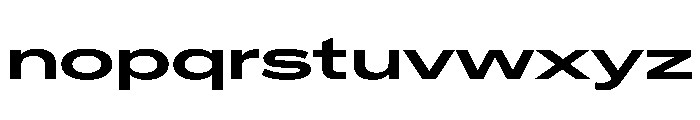 CrystalVAR UltraExpandedSemiBold Instance Font LOWERCASE