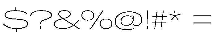 CrystalVAR UltraExpandedThin Instance Font OTHER CHARS