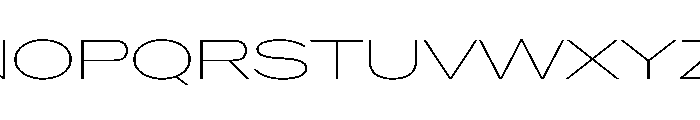 CrystalVAR UltraExpandedThin Instance Font UPPERCASE