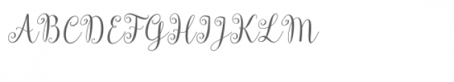 Cresilda Script Font UPPERCASE