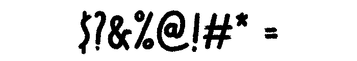 Crayonize Bold Font OTHER CHARS